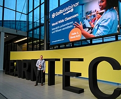 Projektmitarbeiter Stefan Berger auf der LEARNTEC 2019